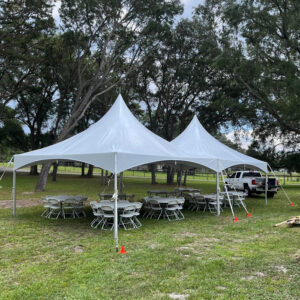 20x20 High Peak Cross Cable Frame Tent