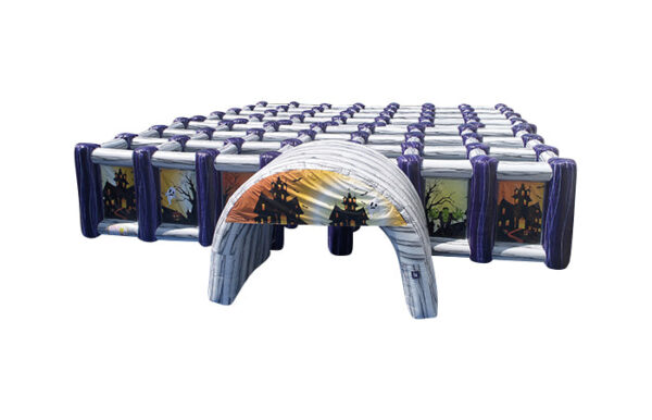 purple-white halloween maze