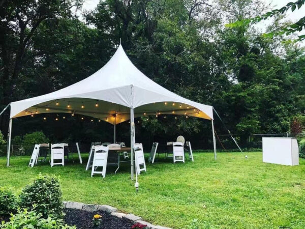 20x20 High Peak Cross Cable Frame Tent - Image 10