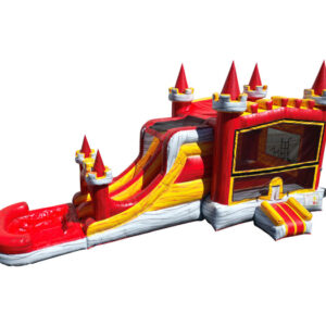27ft red hot lava castle combo