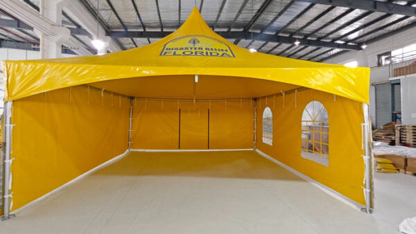 20x20 High Peak Cross Cable Frame Tent - Image 5
